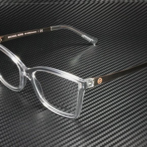 NEW Michael Kors Crystal Transparent Eyeglasses - Picture 1 of 5